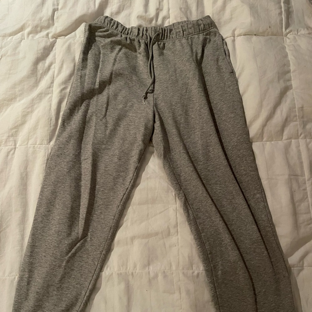 Gray sweatpants